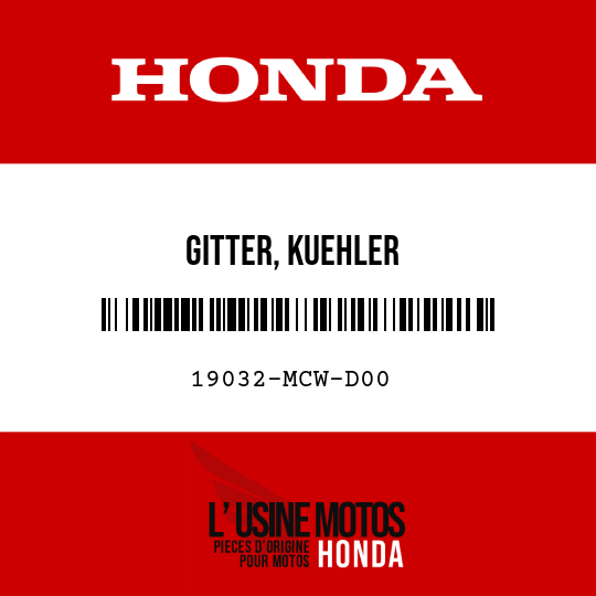 image de 19032-MCW-D00 GITTER, KUEHLER