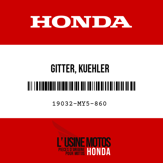 image de 19032-MY5-860 GITTER, KUEHLER