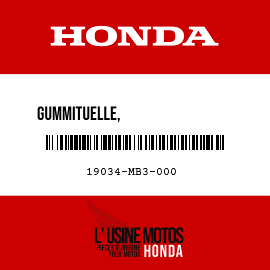 image de 19034-MB3-000 GUMMITUELLE,                  KUEHLERBEFESTIGUNG