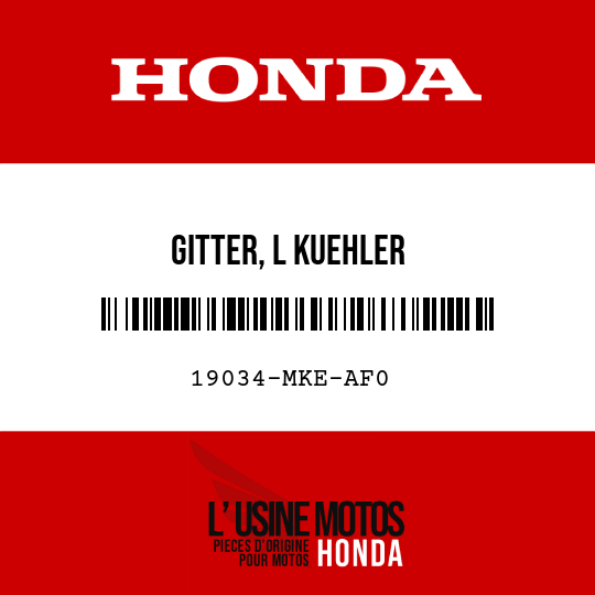 image de 19034-MKE-AF0 GITTER, L KUEHLER
