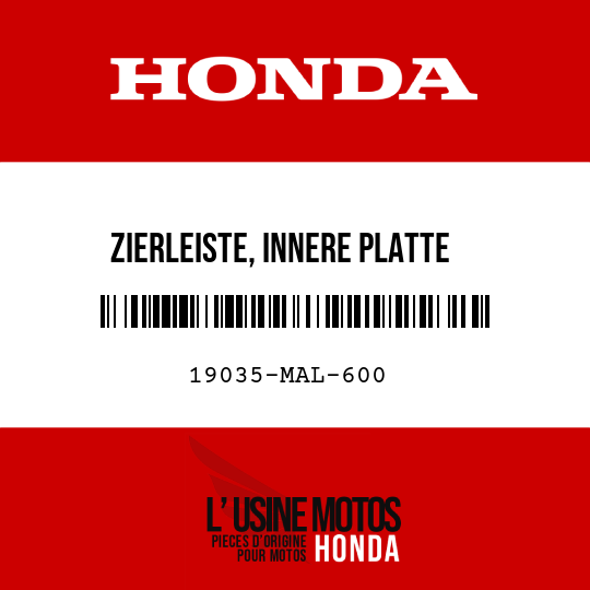 image de 19035-MAL-600 ZIERLEISTE, INNERE PLATTE