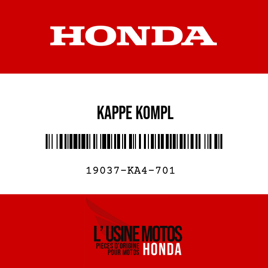 image de 19037-KA4-701 KAPPE KOMPL