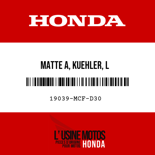 image de 19039-MCF-D30 MATTE A, KUEHLER, L