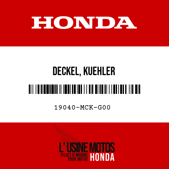 image de 19040-MCK-G00 DECKEL, KUEHLER