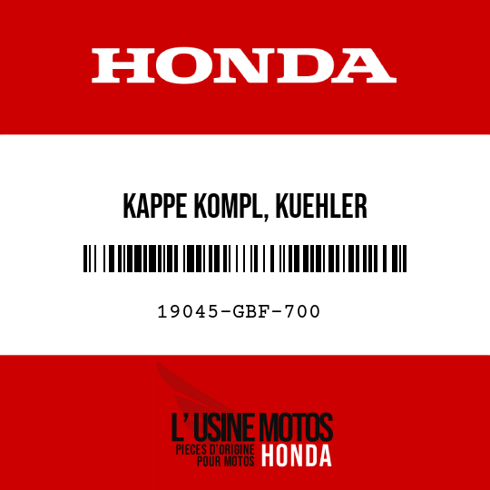 image de 19045-GBF-700 KAPPE KOMPL, KUEHLER