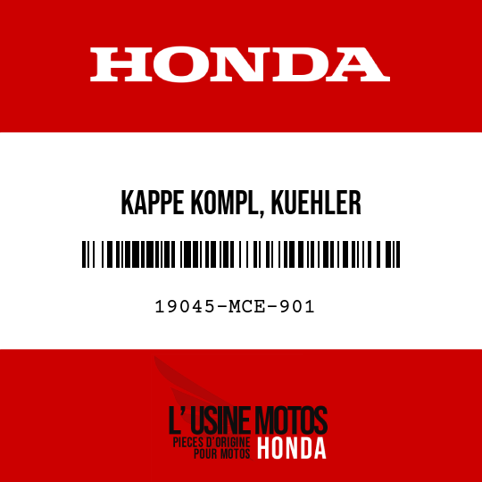 image de 19045-MCE-901 KAPPE KOMPL, KUEHLER