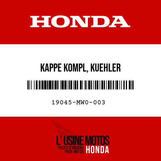 image de 19045-MW0-003 KAPPE KOMPL, KUEHLER