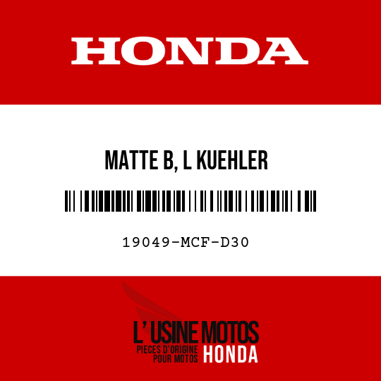 image de 19049-MCF-D30 MATTE B, L KUEHLER