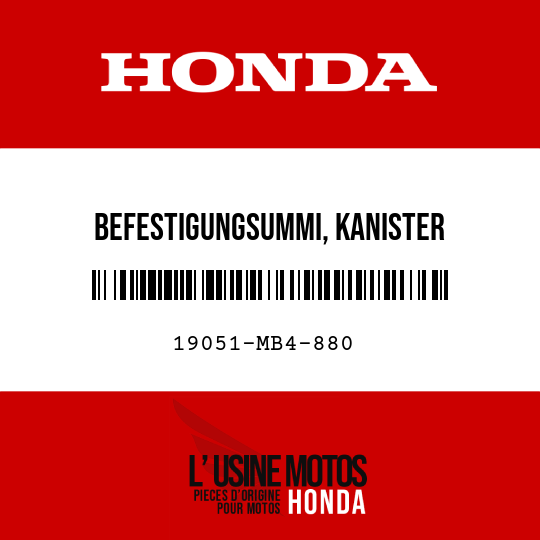 image de 19051-MB4-880 BEFESTIGUNGSUMMI, KANISTER