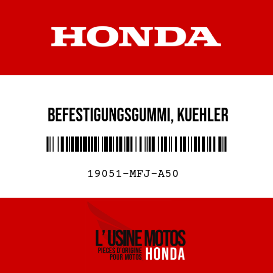 image de 19051-MFJ-A50 BEFESTIGUNGSGUMMI, KUEHLER