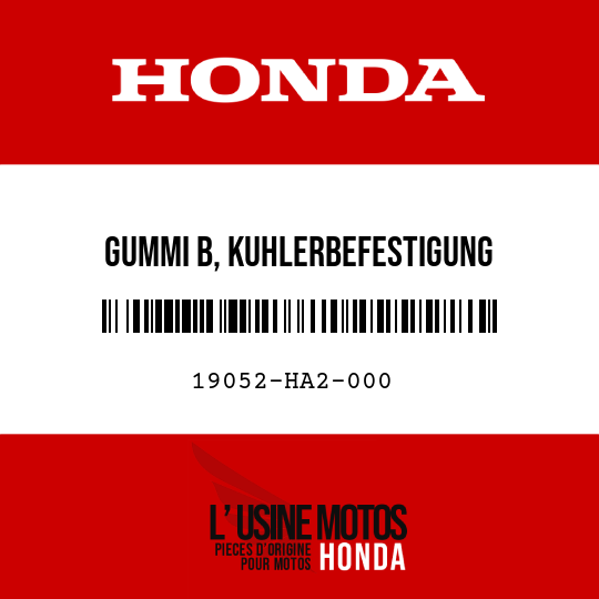 image de 19052-HA2-000 GUMMI B, KUHLERBEFESTIGUNG