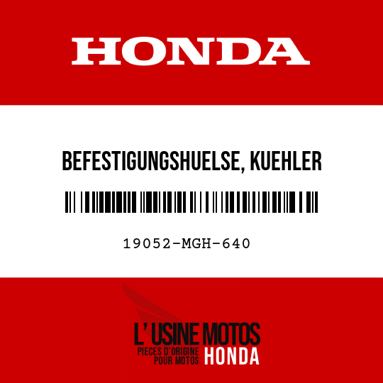 image de 19052-MGH-640 BEFESTIGUNGSHUELSE, KUEHLER