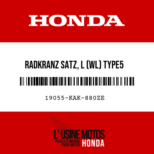 image de 19055-KAK-880ZE RADKRANZ SATZ, L (WL) TYPE5 