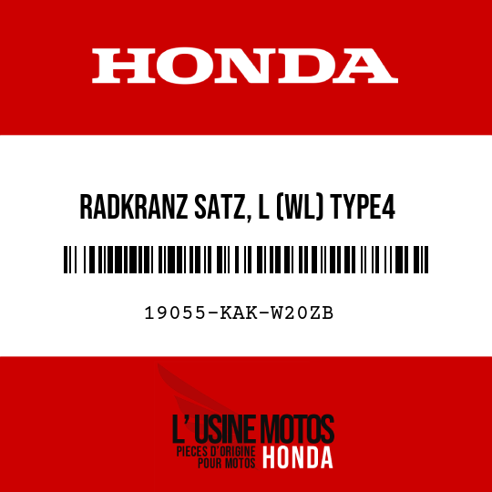 image de 19055-KAK-W20ZB RADKRANZ SATZ, L (WL) TYPE4 