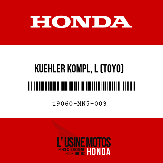 image de 19060-MN5-003 KUEHLER KOMPL, L (TOYO)