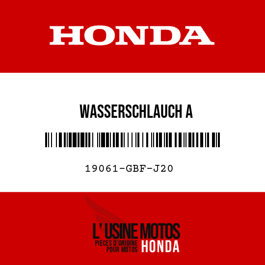 image de 19061-GBF-J20 WASSERSCHLAUCH A