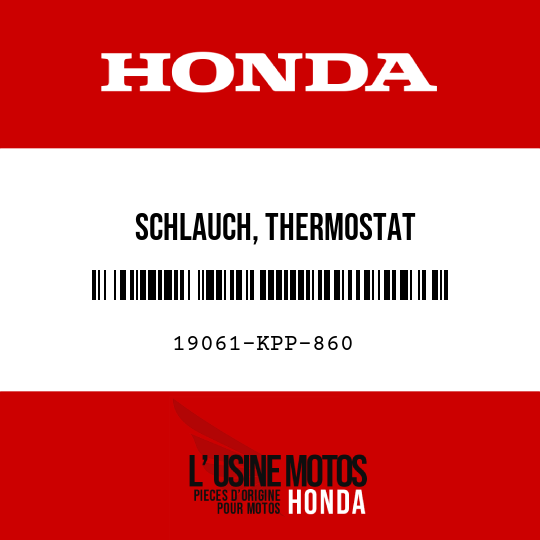 image de 19061-KPP-860 SCHLAUCH, THERMOSTAT