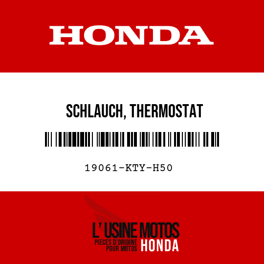 image de 19061-KTY-H50 SCHLAUCH, THERMOSTAT