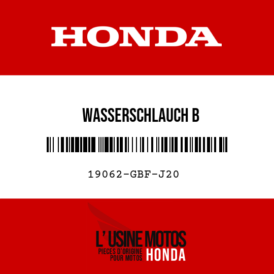 image de 19062-GBF-J20 WASSERSCHLAUCH B
