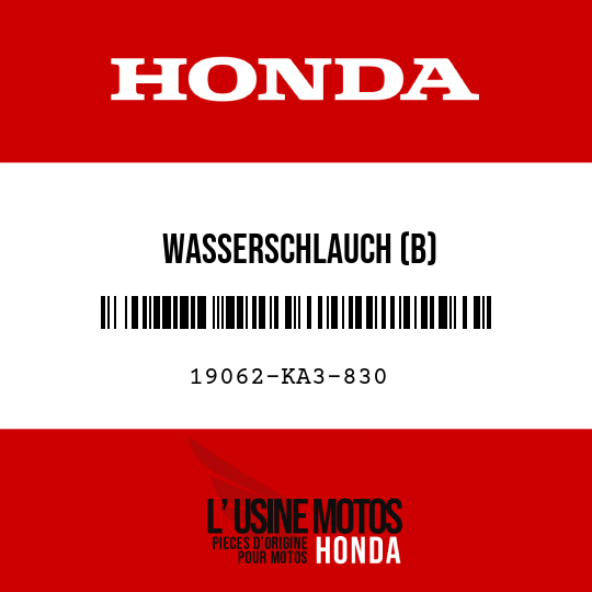 image de 19062-KA3-830 WASSERSCHLAUCH (B)