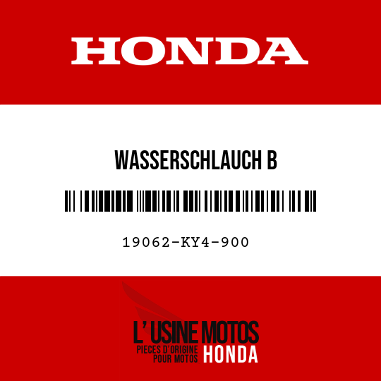 image de 19062-KY4-900 WASSERSCHLAUCH B