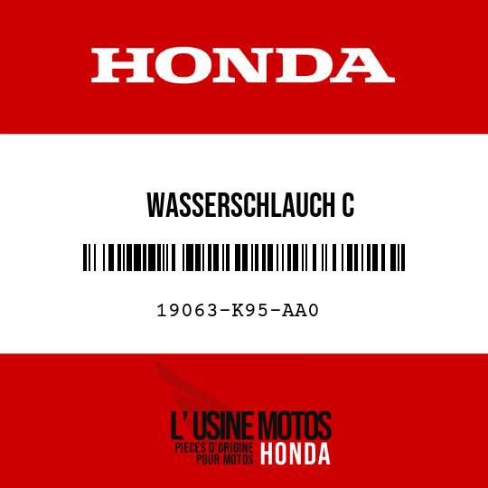 image de 19063-K95-AA0 WASSERSCHLAUCH C