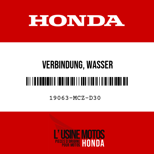 image de 19063-MCZ-D30 VERBINDUNG, WASSER