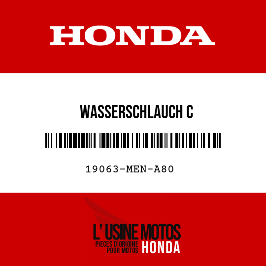 image de 19063-MEN-A80 WASSERSCHLAUCH C