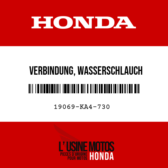 image de 19069-KA4-730 VERBINDUNG, WASSERSCHLAUCH