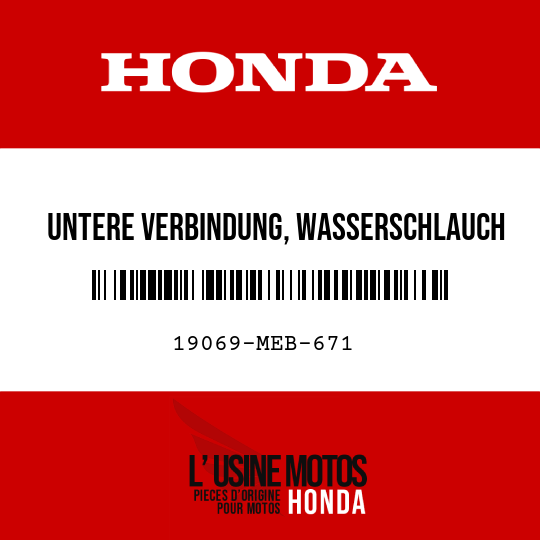 image de 19069-MEB-671 UNTERE VERBINDUNG, WASSERSCHLAUCH