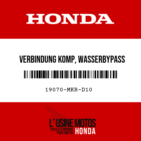 image de 19070-MKR-D10 VERBINDUNG KOMP, WASSERBYPASS