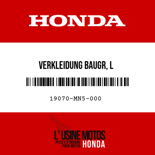 image de 19070-MN5-000 VERKLEIDUNG BAUGR, L