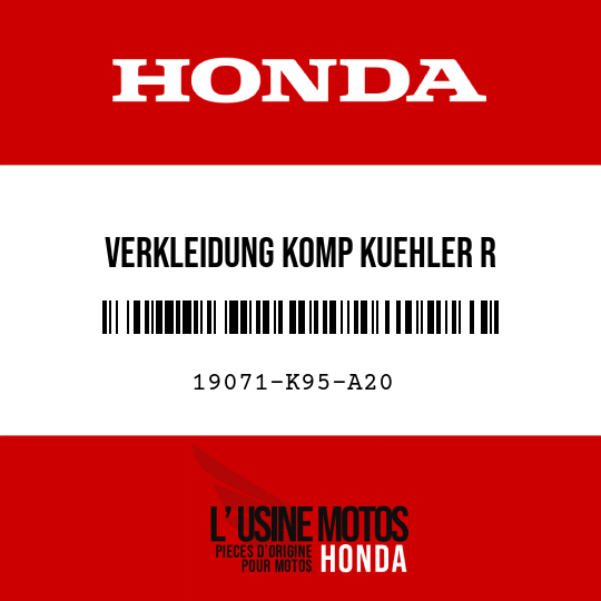 image de 19071-K95-A20 VERKLEIDUNG KOMP KUEHLER R