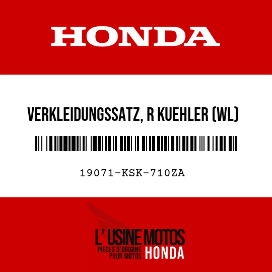 image de 19071-KSK-710ZA VERKLEIDUNGSSATZ, R KUEHLER (WL) TYPE1
