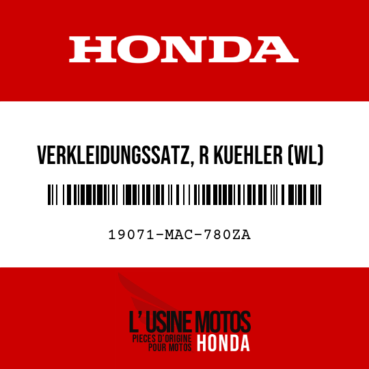 image de 19071-MAC-780ZA VERKLEIDUNGSSATZ, R KUEHLER (WL) TYPE1