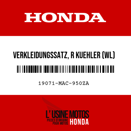 image de 19071-MAC-950ZA VERKLEIDUNGSSATZ, R KUEHLER (WL) TYPE1