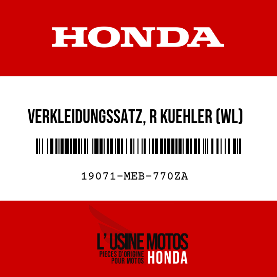 image de 19071-MEB-770ZA VERKLEIDUNGSSATZ, R KUEHLER (WL) TYPE1