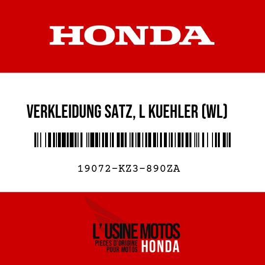 image de 19072-KZ3-890ZA VERKLEIDUNG SATZ, L KUEHLER (WL) R177 
