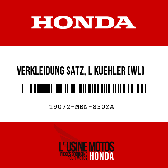 image de 19072-MBN-830ZA VERKLEIDUNG SATZ, L KUEHLER (WL) TYPE1