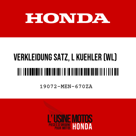 image de 19072-MEN-670ZA VERKLEIDUNG SATZ, L KUEHLER (WL) TYPE1