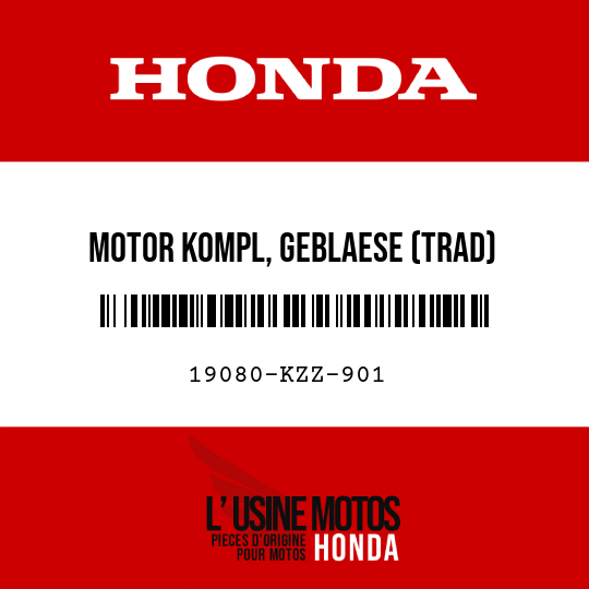 image de 19080-KZZ-901 MOTOR KOMPL, GEBLAESE (TRAD)