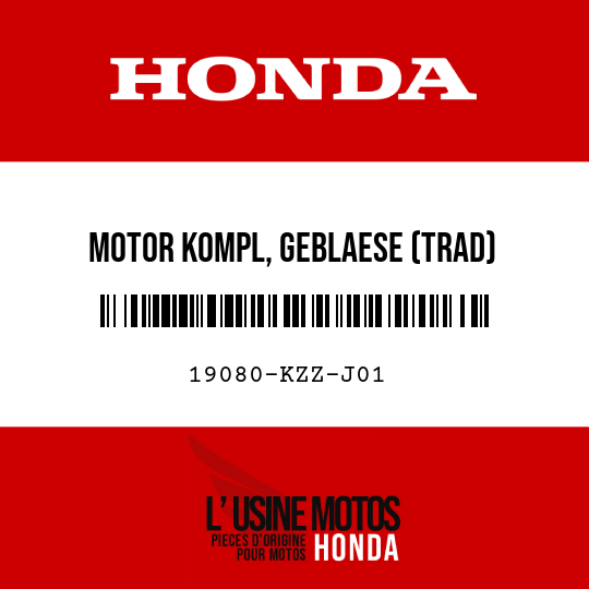 image de 19080-KZZ-J01 MOTOR KOMPL, GEBLAESE (TRAD)