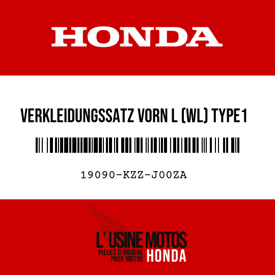 image de 19090-KZZ-J00ZA VERKLEIDUNGSSATZ VORN L (WL) TYPE1