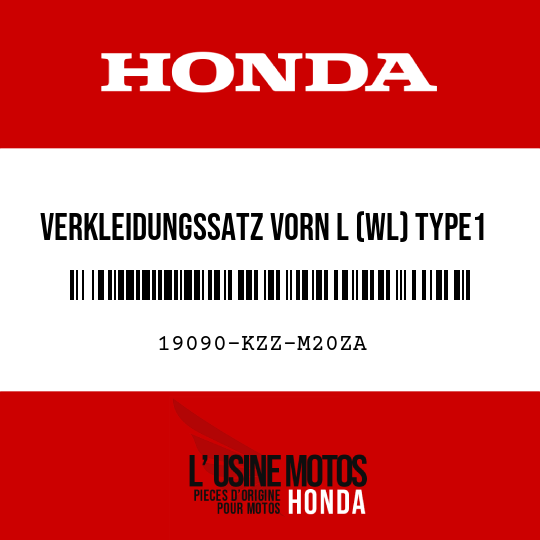 image de 19090-KZZ-M20ZA VERKLEIDUNGSSATZ VORN L (WL) TYPE1