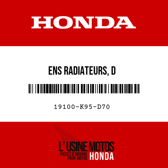 image de 19100-K95-D70 ENS RADIATEURS, D