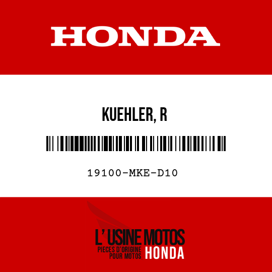 image de 19100-MKE-D10 KUEHLER, R