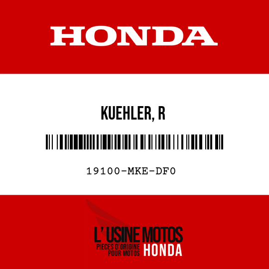 image de 19100-MKE-DF0 KUEHLER, R
