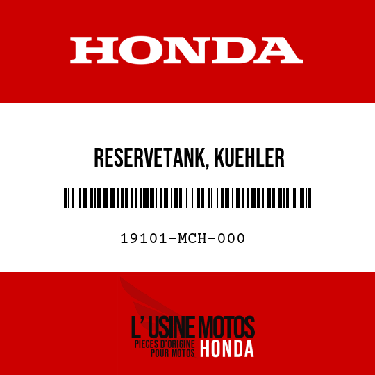 image de 19101-MCH-000 RESERVETANK, KUEHLER