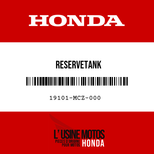 image de 19101-MCZ-000 RESERVETANK