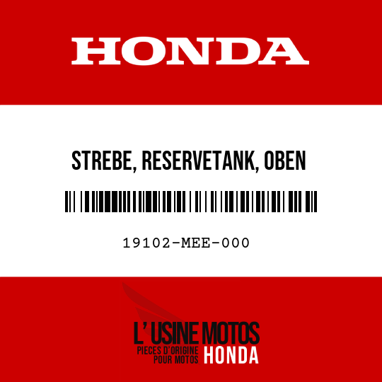 image de 19102-MEE-000 STREBE, RESERVETANK, OBEN